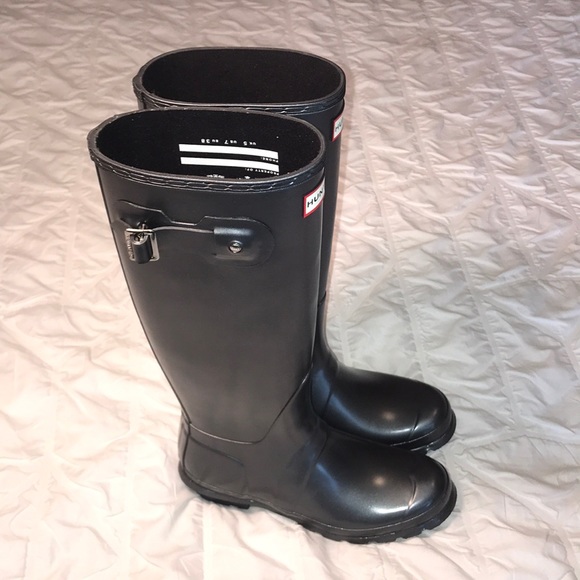 Hunter Shoes Tall Grey Hunter Boots Poshmark